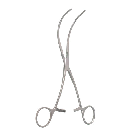 7 1/4" Aortic Exclusion Clamp, S-shaped, Curved Jaws