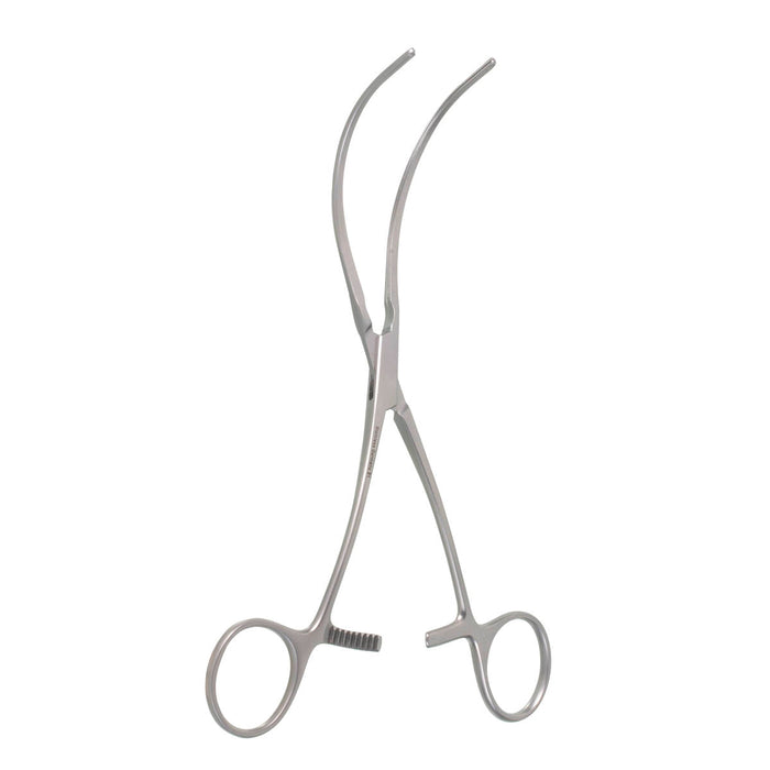 7 1/4" Aortic Exclusion Clamp, S-shaped, Curved Jaws