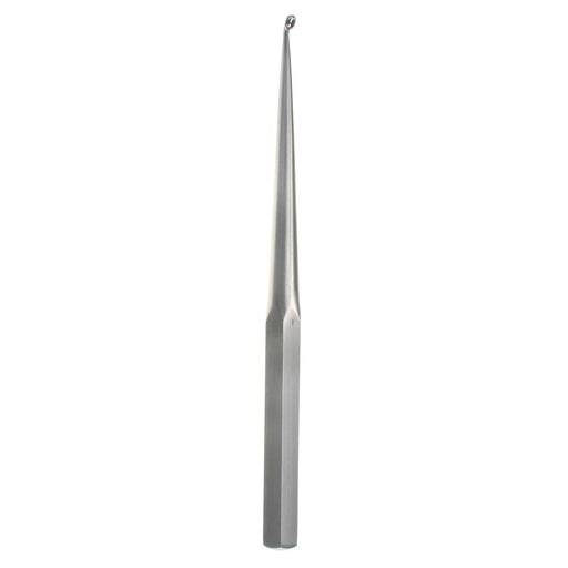Bruns Curette - Size 1, Angled, Hex Handle