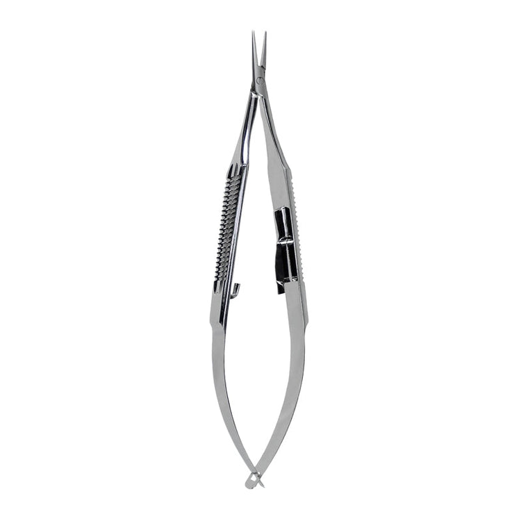 Castro Needle Holder 9mm - Straight, Delicate, Wide Handle, With Lock