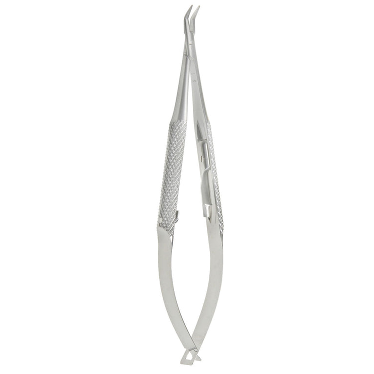 Troutman-Barraquer Needle Holder - Curved, With Lock