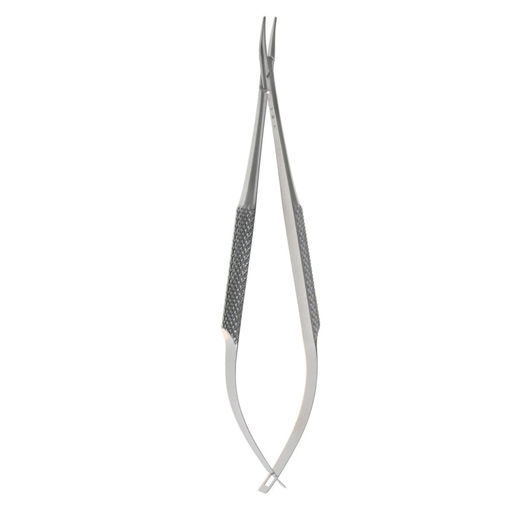 Barraquer Needle Holder 125mm - Curved, Delicate, Without Lock