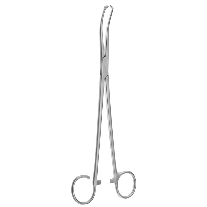 9 1/2" White Tonsil Forceps Medium Curve