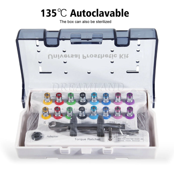 Dental Universal Implant Prosthetic Kit Torque Wrench Screw Drivers Remover Kit