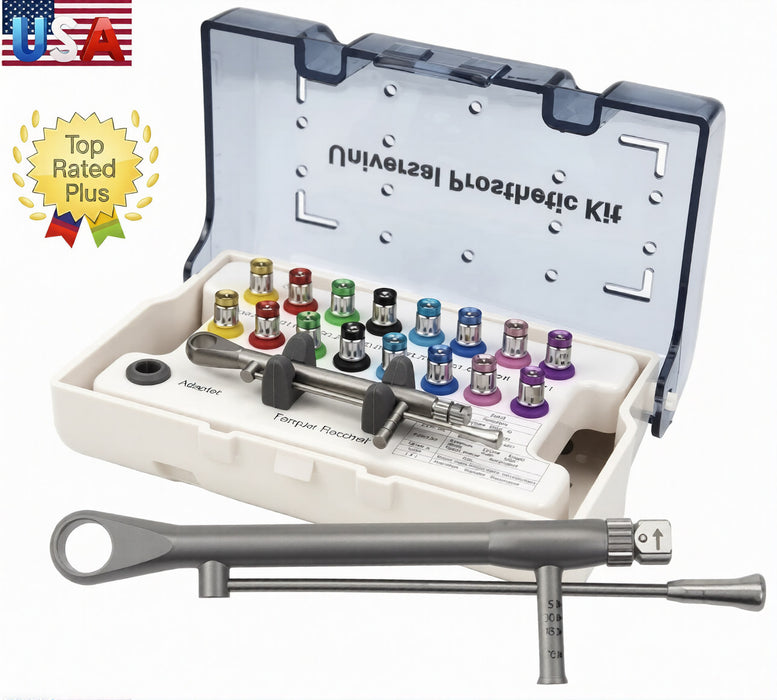 Dental Universal Implant Prosthetic Kit Torque Wrench Screw Drivers Remover Kit