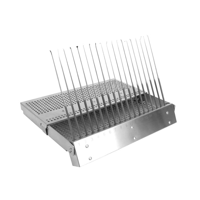 Rhoton Set ? Stainless Steel, Case with 19 Instruments