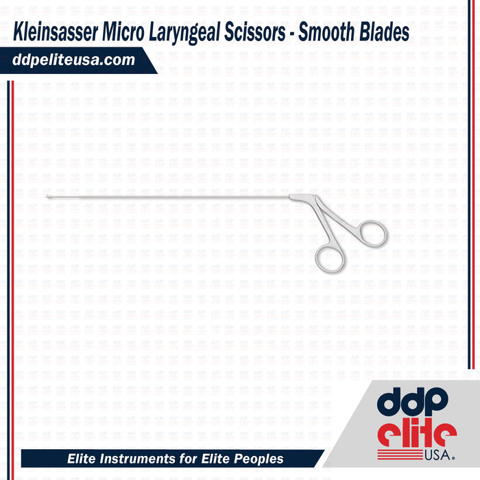 Kleinsasser Micro Laryngeal Scissors - Smooth Blades - ddpeliteusa