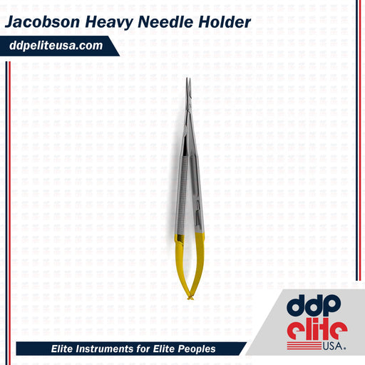Jacobson Heavy Needle Holder - Tungsten Carbide - ddpeliteusa