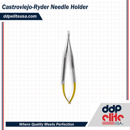 Castroviejo-Ryder Needle Holder - Tungsten Carbide - ddpeliteusa