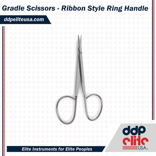 Gradle Scissors - Ribbon Style Ring Handle - ddpeliteusa