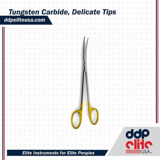 Metzenbaum Scissors - Tungsten Carbide, Delicate Tips - ddpeliteusa