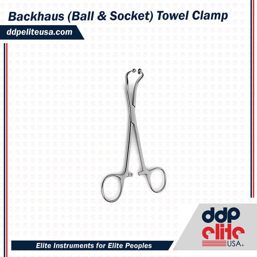 Backhaus (Ball & Socket) Towel Clamp - ddpeliteusa