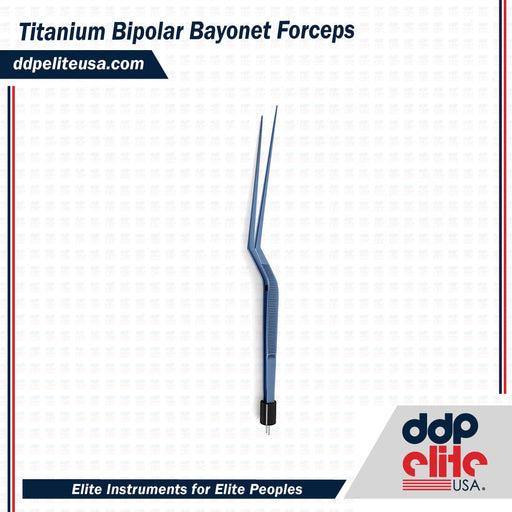 Titanium R-Type Bipolar Bayonet Forceps - ddpeliteusa