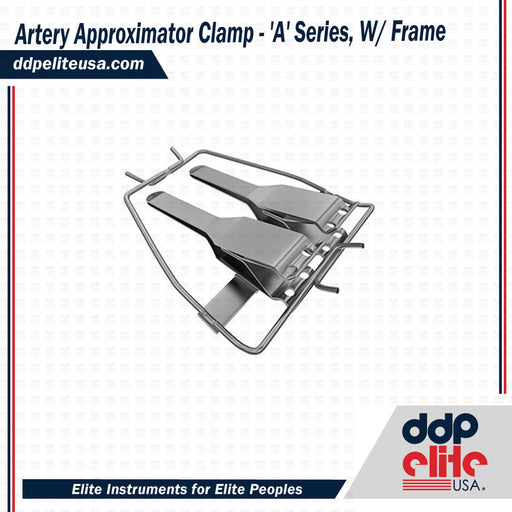 Artery Approximator Clamp - 'A' Series, W/ Frame - ddpeliteusa