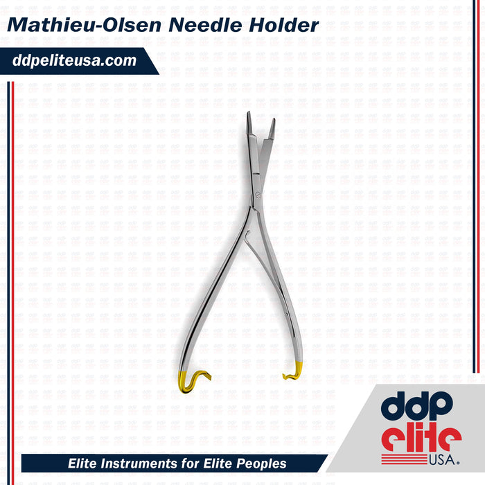 Mathieu-Olsen Needle Holder - Tungsten Carbide - ddpeliteusa