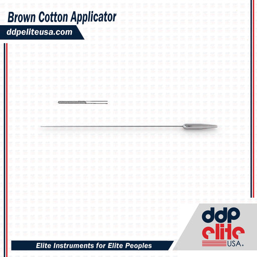 Brown Cotton Applicator - ddpeliteusa