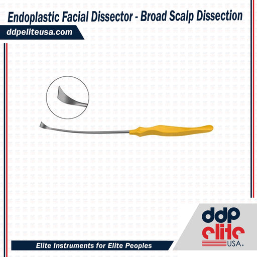 Endoplastic Facial Dissector - Broad Scalp Dissection - ddpeliteusa