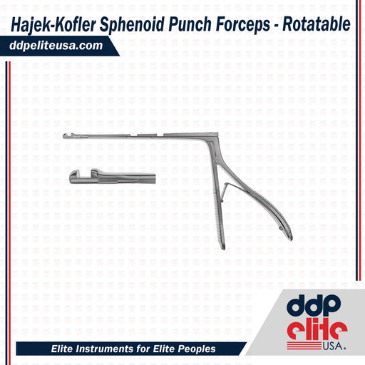 Hajek-Kofler Sphenoid Punch Forceps - Rotatable - ddpeliteusa