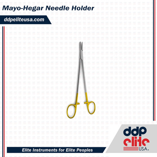 Mayo-Hegar Needle Holder - Tungsten Carbide - ddpeliteusa