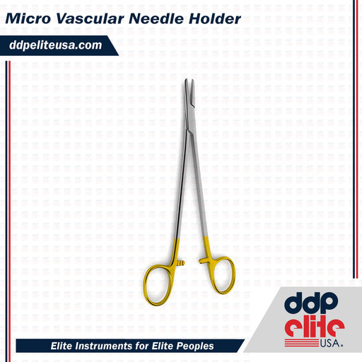 Micro Vascular Needle Holder - Tungsten Carbide - ddpeliteusa