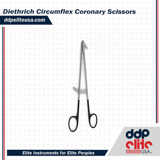 Diethrich Circumflex Coronary Scissors - Supercut - ddpeliteusa