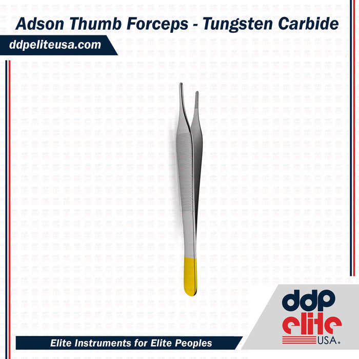 Adson Thumb Forceps - Tungsten Carbide - ddpeliteusa