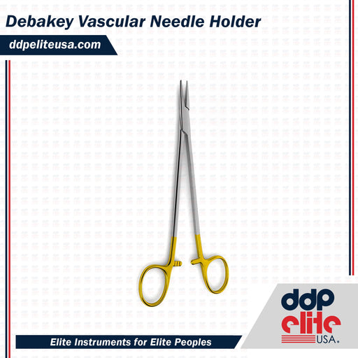 Debakey Vascular Needle Holder - Tungsten Carbide - ddpeliteusa