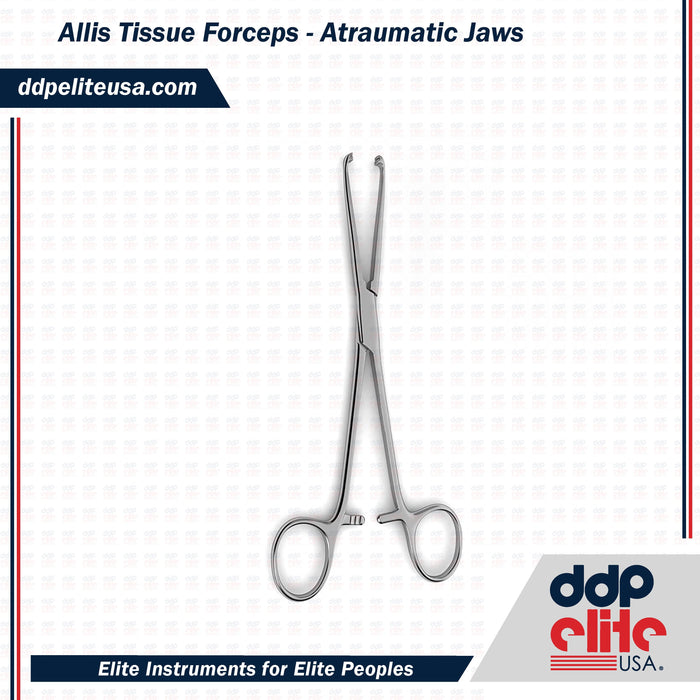 Allis Tissue Forceps - Atraumatic Jaws - ddpeliteusa
