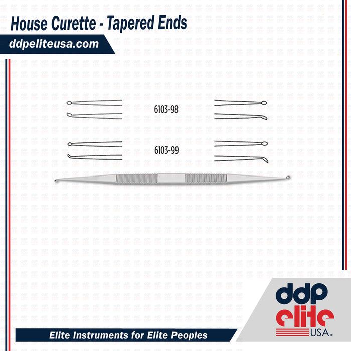 House Curette - Tapered Ends - ddpeliteusa
