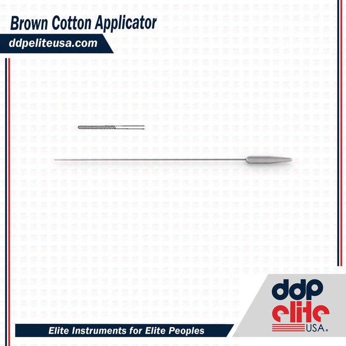 Brown Cotton Applicator - ddpeliteusa