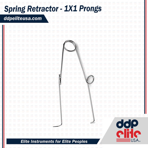 Spring Retractor - 1X1 Prongs - ddpeliteusa