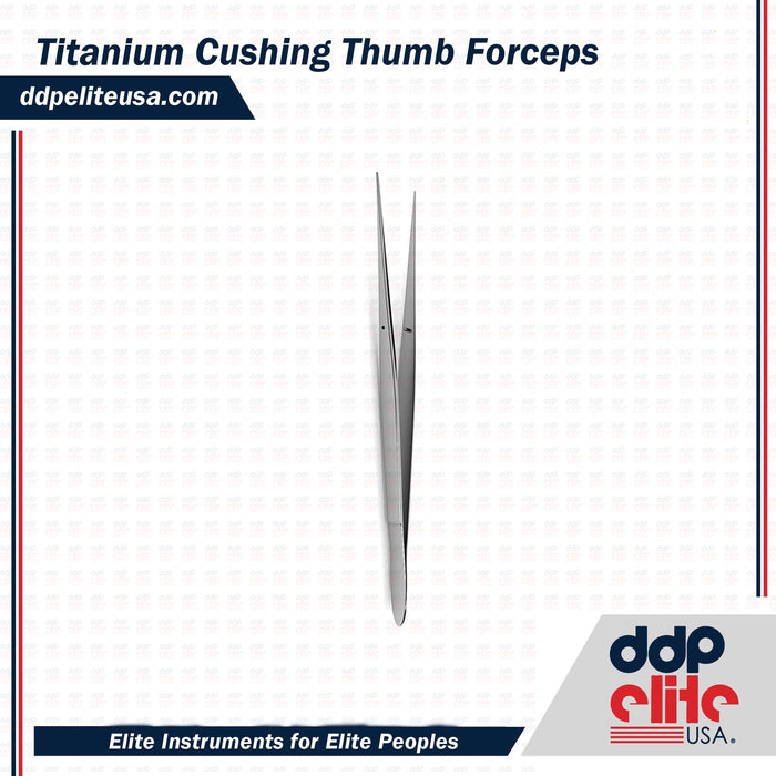 Titanium Cushing Thumb Forceps - ddpeliteusa