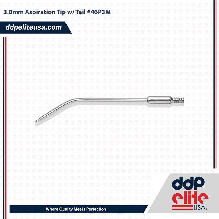 3.0mm Aspiration Tip w/ Tail #46P3M - ddpeliteusa