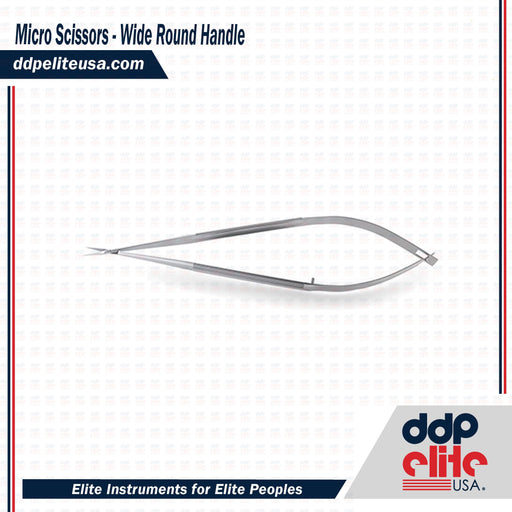 Micro Scissors - Wide Round Handle - ddpeliteusa
