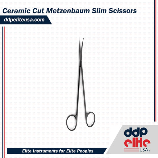 Ceramic Cut Metzenbaum Slim Scissors - ddpeliteusa