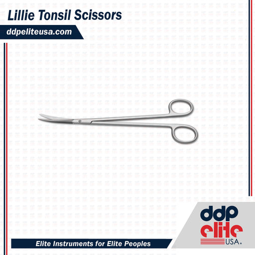 Lillie Tonsil Scissors - ddpeliteusa