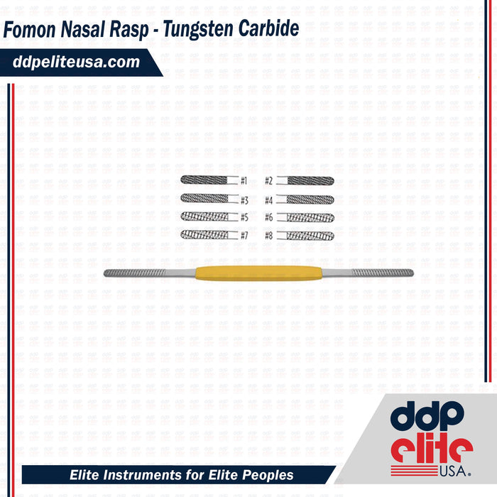 Fomon Nasal Rasp - Tungsten Carbide - ddpeliteusa