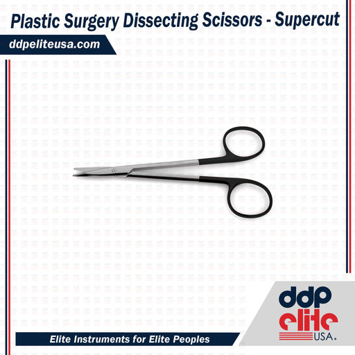 Plastic Surgery Dissecting Scissors - Supercut - ddpeliteusa