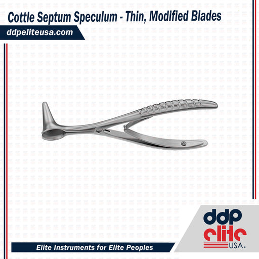 Cottle Septum Speculum - Thin, Modified Blades - ddpeliteusa