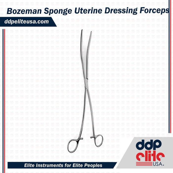 Bozeman Sponge & Uterine Dressing Forceps - ddpeliteusa