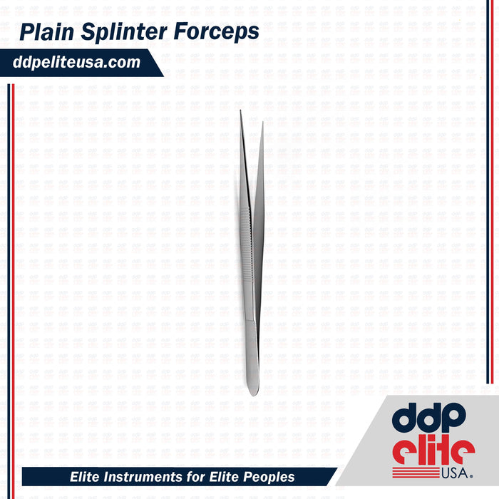 Plain Splinter Forceps - ddpeliteusa