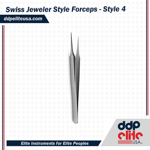 Swiss Jeweler Style Forceps - Style 4 - ddpeliteusa