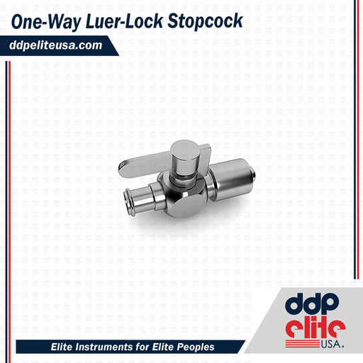 One-Way Luer-Lock Stopcock - ddpeliteusa