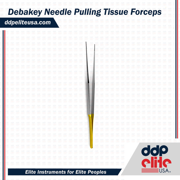Debakey Needle Pulling Tissue Forceps - Tungsten Carbide - ddpeliteusa