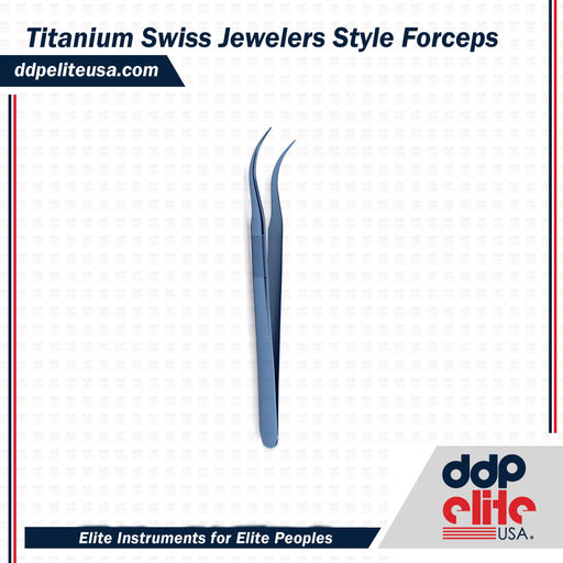 Titanium Swiss Jewelers Style Forceps - Style 3 - ddpeliteusa