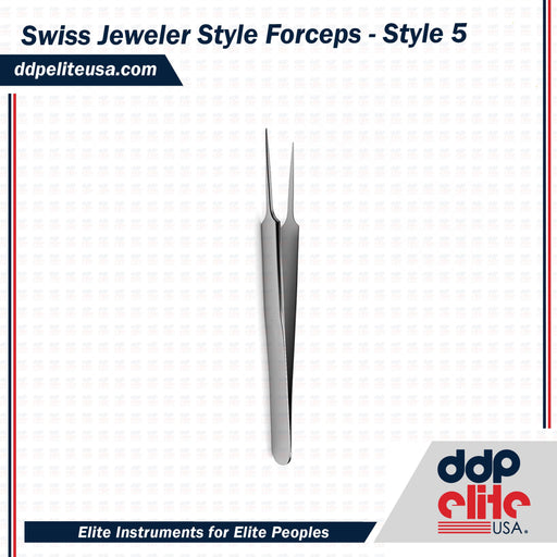 Swiss Jeweler Style Forceps - Style 5 - ddpeliteusa