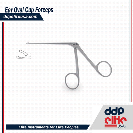 Ear Oval Cup Forceps - Extra-Fine - ddpeliteusa