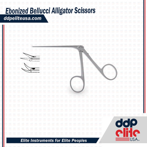 Ebonized Bellucci Alligator Scissors - ddpeliteusa