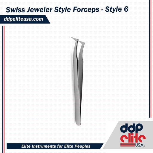 Swiss Jeweler Style Forceps - Style 6 - ddpeliteusa