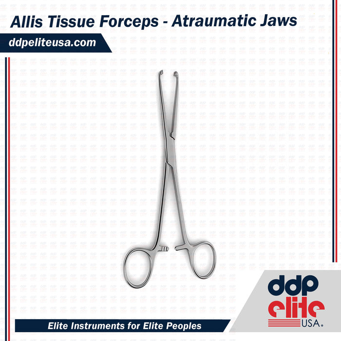 Allis Tissue Forceps - Atraumatic Jaws - ddpeliteusa